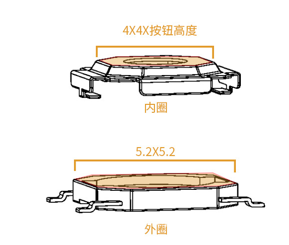 轻触开关尺寸